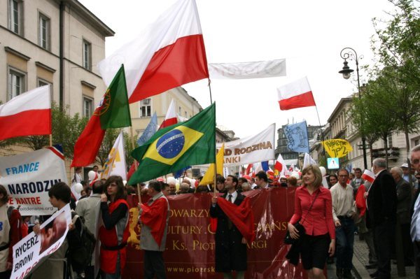 Marcha contra o aborto em Varsóvia V Marcha pela Vida e pela Família na capital polonesa.