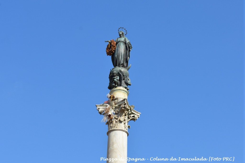 Um dogma que desperta o ódio do homem igualitário Monumento que o Bem-aventurado Papa Pio IX mandou erigir na Praça de Espanha, em Roma, após a proclamação do dogma da Imaculada Conceição