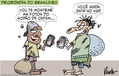 Mais de 60% dos brasileiros que passam fome têm celular, diz IBGE