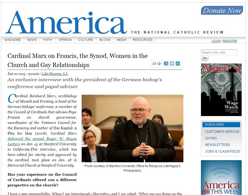 A Igreja do futuro imaginada pelo Cardeal Marx