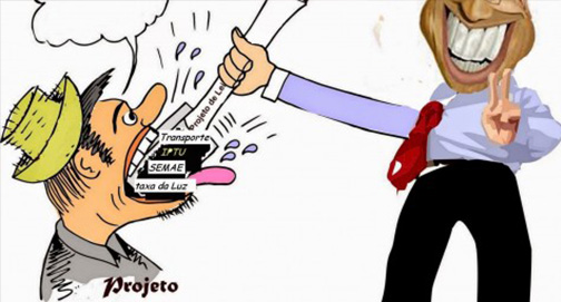 Prefeitos e vereadores goela abaixo