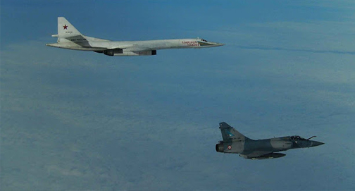 Bombardeiros russos dançam com a morte nos céus da Europa