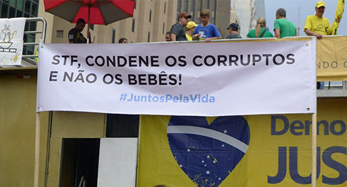 “STF, condene os corruptos e não os bebês!”