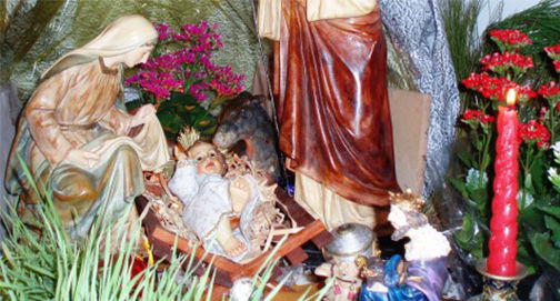 Junto ao Presepe