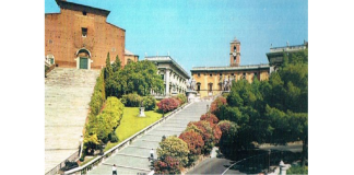 O palácio do Capitólio, urbanismo, fontes e árvores