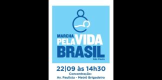 Marcha pela Vida em S. Paulo, dia 22 de Setembro de 2019