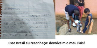 Menino de 6 anos escreve à Polícia: Desponta o Brasil com que sonhamos! Abra e leia.