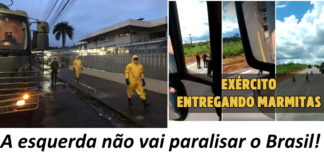 Exército faz desinfecção de hospitais, ruas e feiras em Macapá. E distribui marmitas a caminhoneiros