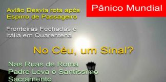CORONAVÍRUS: Avião Desvia por Espirro de Passageiro – No Céu, um Sinal de Deus? Salus Populi Romani