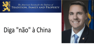 Senador americano diz “não” à China. Conheça e assine a Petição