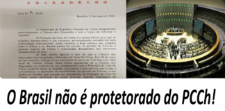 Onde estamos? PCCh aconselha a Câmara dos Deputados … sejam bonzinhos com a China