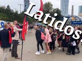 LATIDOS FEMINISTAS contra jovens da TFP Polonesa em Campanha pela Família