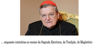 Cardeal Burke recorda o ensinamento católico sobre a homossexualidade