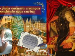 Menino Jesus encanta crianças respondendo suas cartas