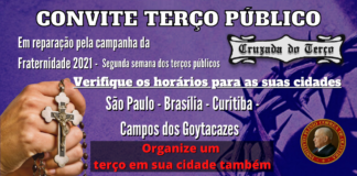 Terços públicos em reparação a Campanha da Fraternidade – segunda semana