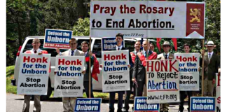 TFP Student Action na campanha contra o aborto