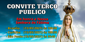 Terço público em honra a N. Sra. de Fátima – 13 de maio de 2021