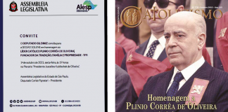 ALESP promove solene homenagem ao Dr. Plinio Corrêa de Oliveira