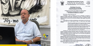 Arquidiocese de Porto Velho impõe o passaporte sanitário pastoral