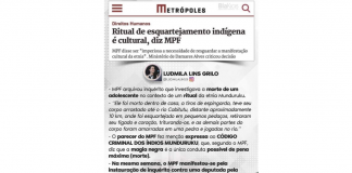 Breves … ritual da morte, documento para o Sínodo da Amazônia