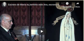 Escravo de Maria eu termino este Ano, escravo de Maria começo o Novo Ano!