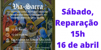 Via-Sacra: reparação a ato sacrílego na Igreja de São José