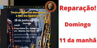 Reparação: TRANSEXUAL se fantasia de NOSSA SENHORA APARECIDA, padroeira do Brasil