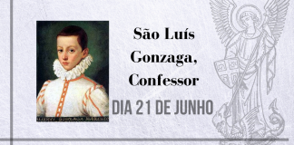 21/06 – São Luís Gonzaga, Confessor