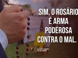 Sim, o Rosário é arma poderosa contra o mal. É a solução, e não o problema