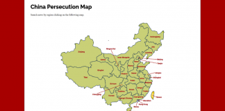 Breves: mapa da perseguição religiosa na China comunista