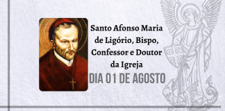 01/08 – Santo Afonso Maria de Ligório, Bispo, Confessor e Doutor da Igreja