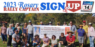 21 mil rosários nos EUA dia 15 de outubro