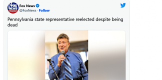 Breves: deputado falecido é eleito na Pensylvânia