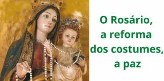 Convite à reflexão: o rosário, arma para restaurar os costumes e trazer a paz