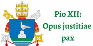 Convite à reflexão: a paz é fruto da justiça, ensina Pio XII