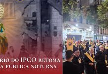 Oratório a Nossa Senhora: IPCO retoma os terços públicos